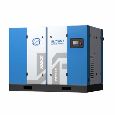 Magnet permanen Dua tahap sekrup kompresor udara IP65 Horizontal 380V / 50hz